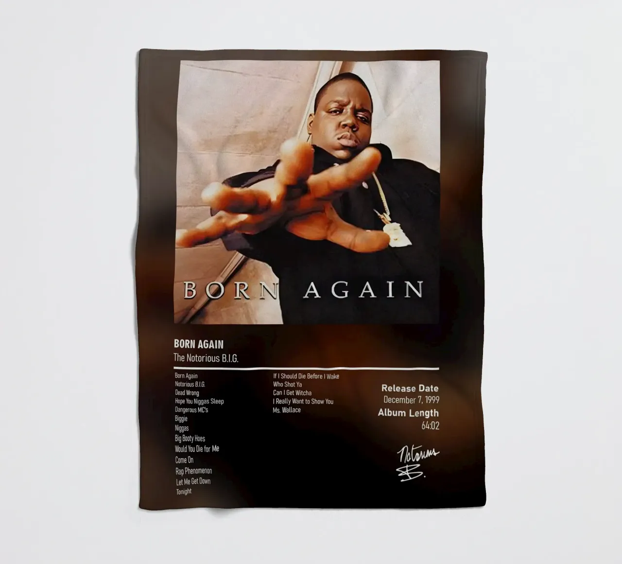 Born Again By The Notorious B.I.G. coperta in pile da DGUnder