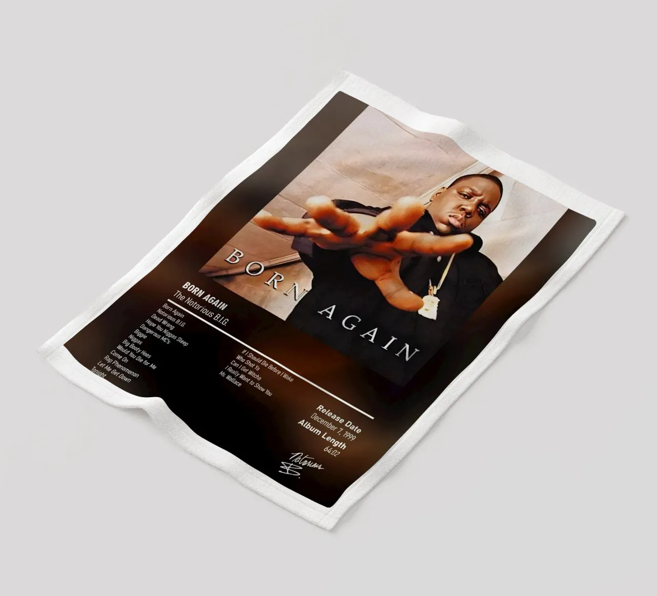 Born Again By The Notorious B.I.G. coperta in pile da DGUnder