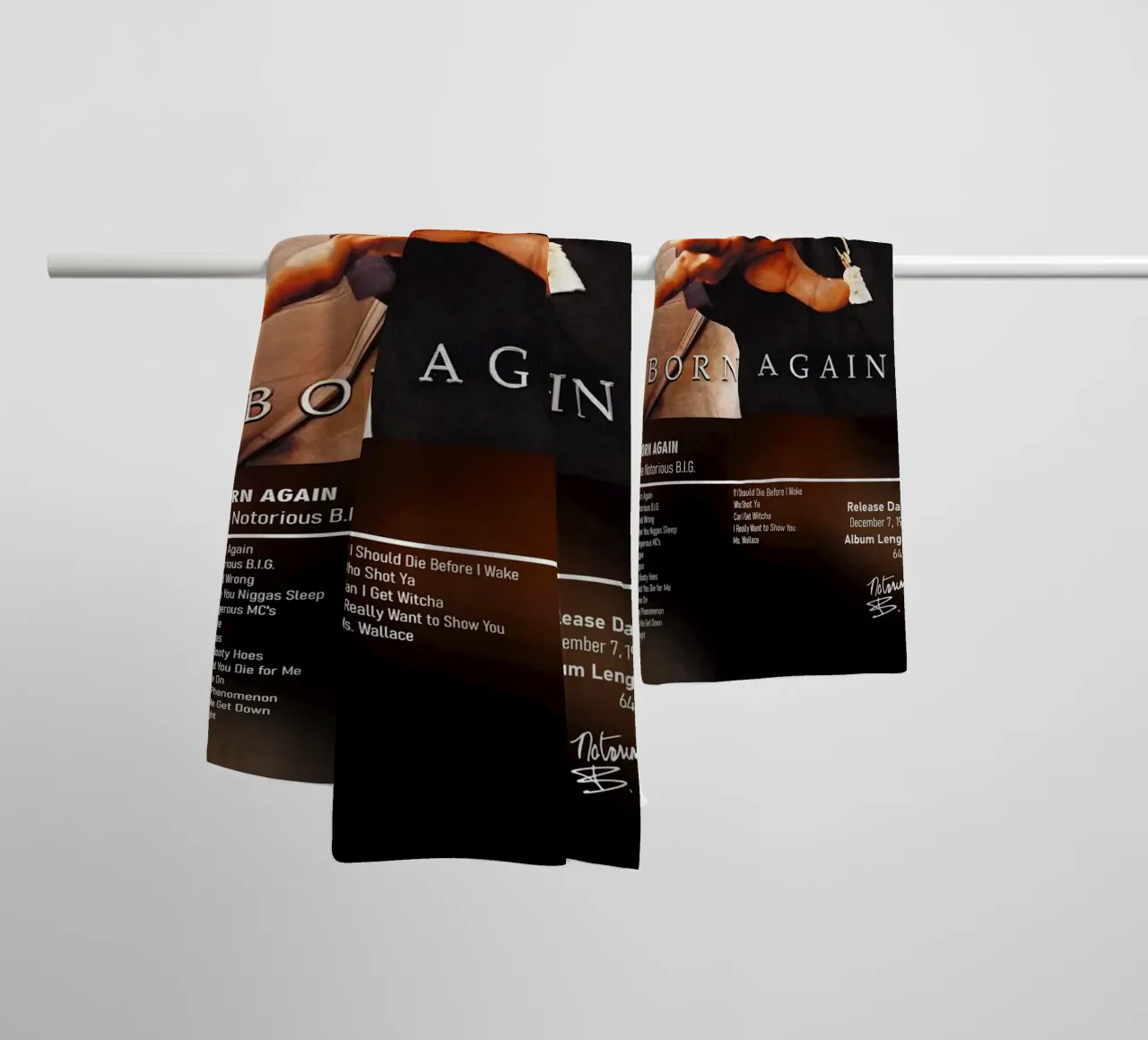Born Again By The Notorious B.I.G. asciugamano da bagno da DGUnder