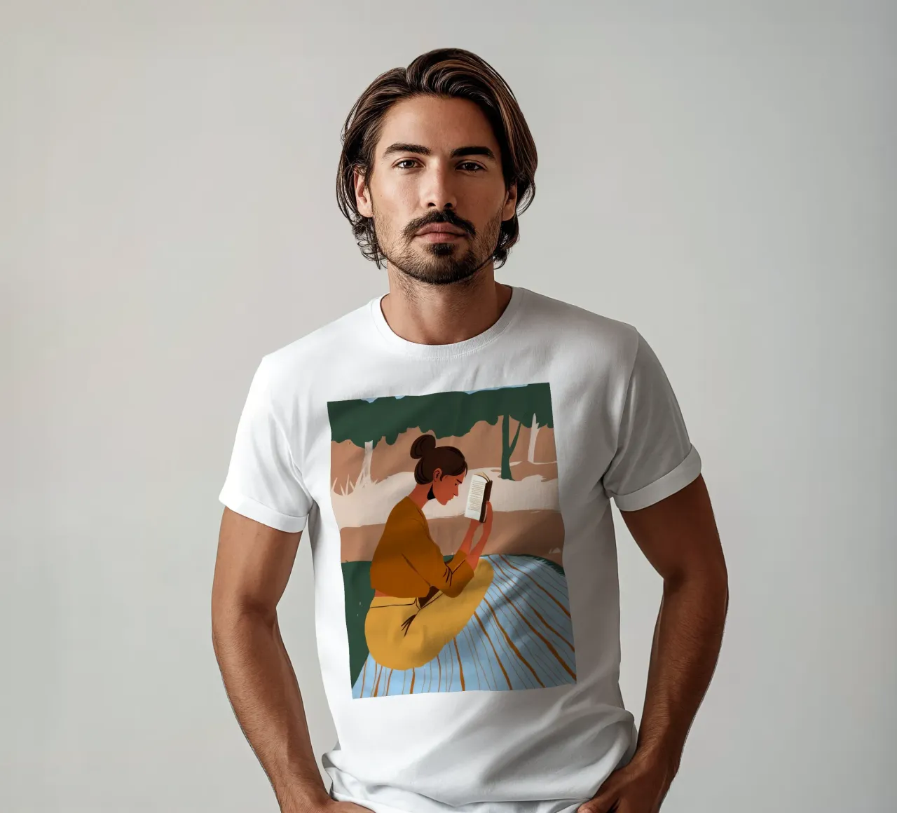 Tourneur de pages intemporel t-shirt de Mossy Pigment