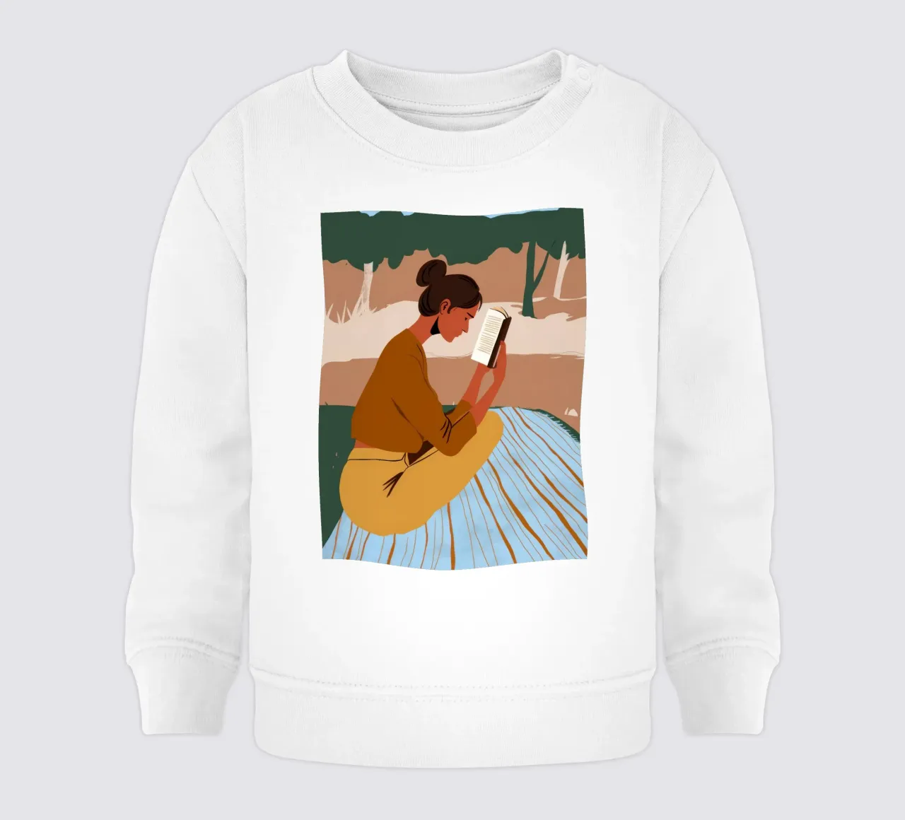 Pasapáginas intemporal sudadera de bebé de Mossy Pigment