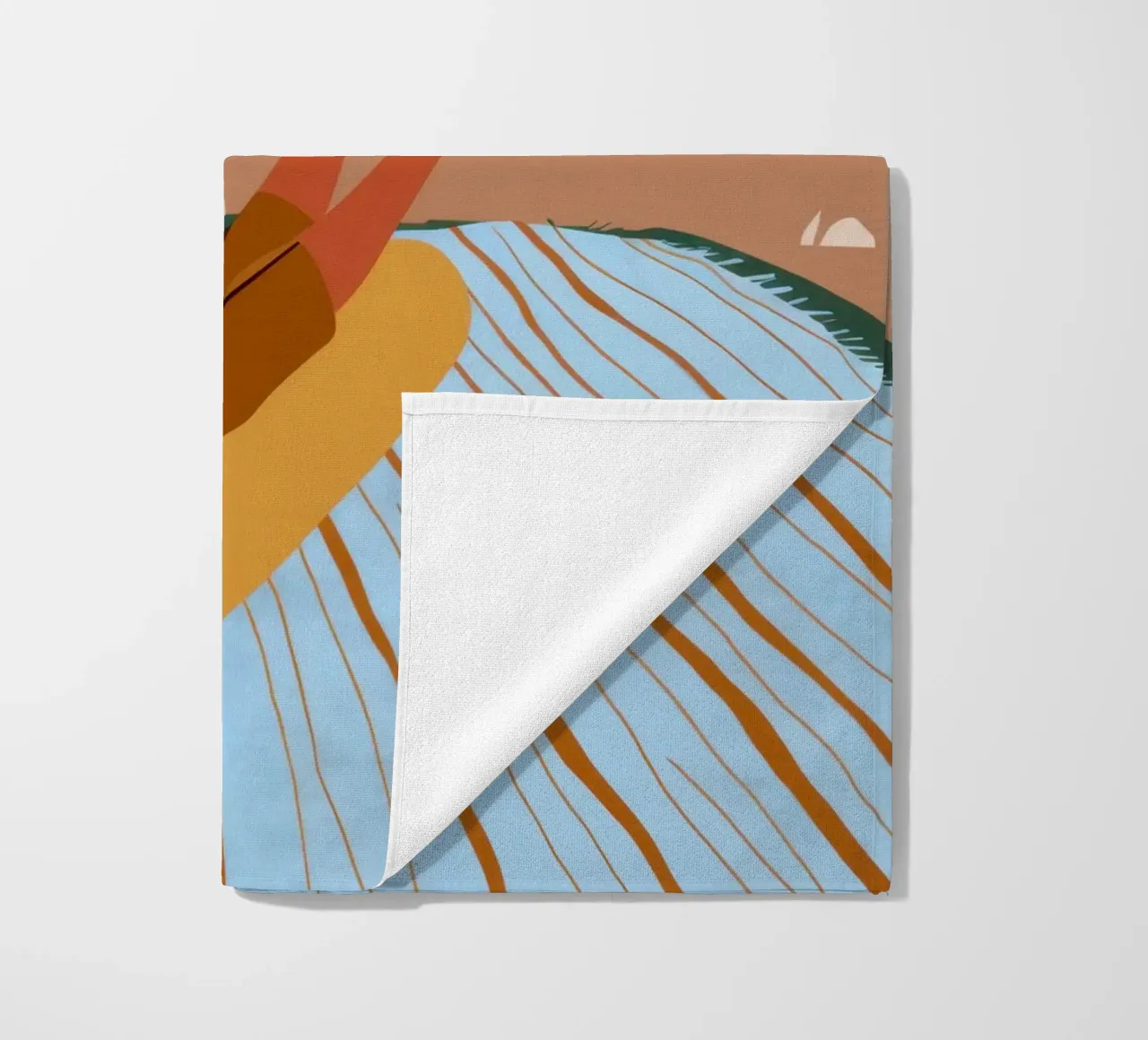 Timeless Page Turner beach towel by Mossy Pigment