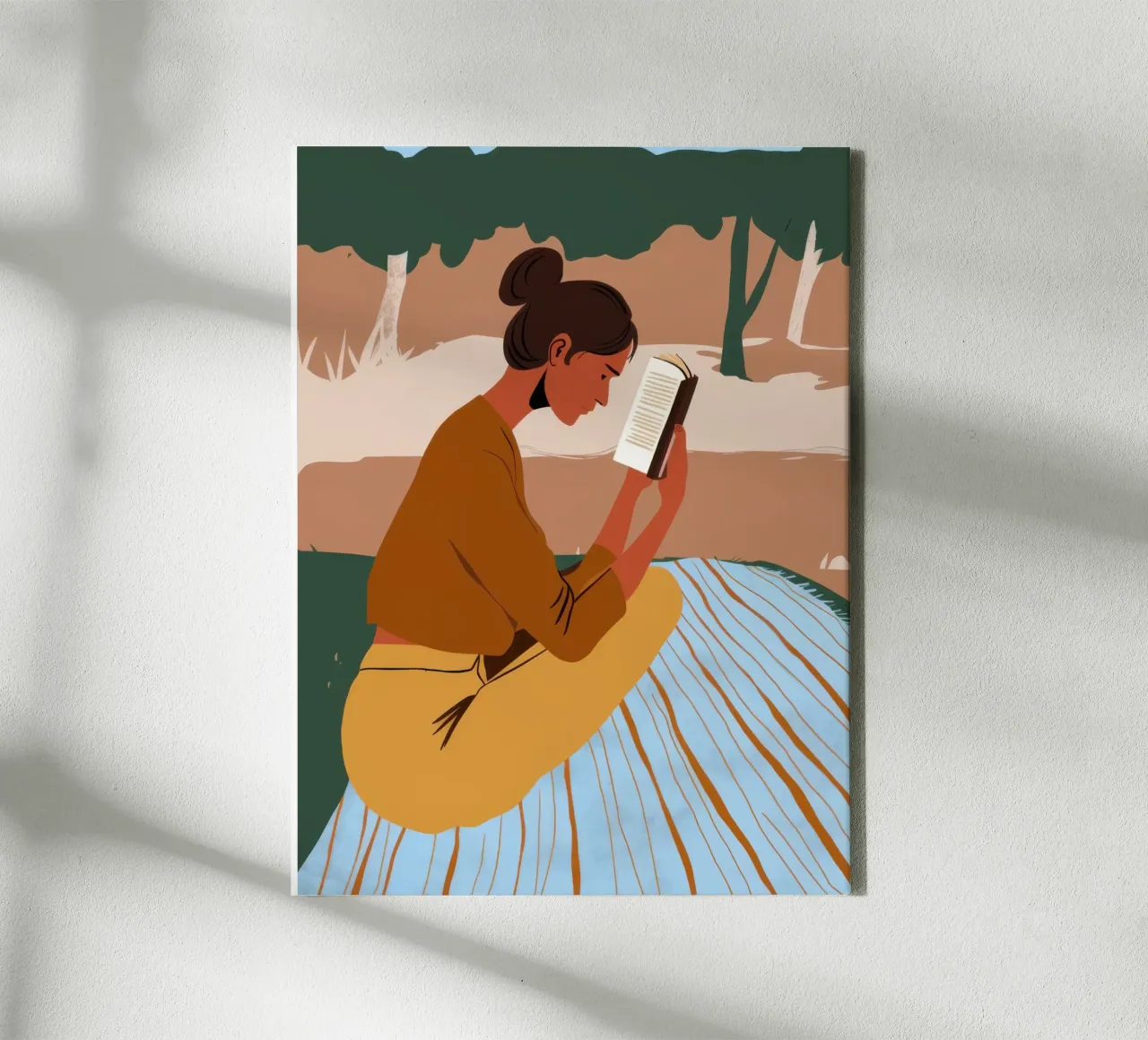 Timeless Page Turner canvas by Mossy Pigment