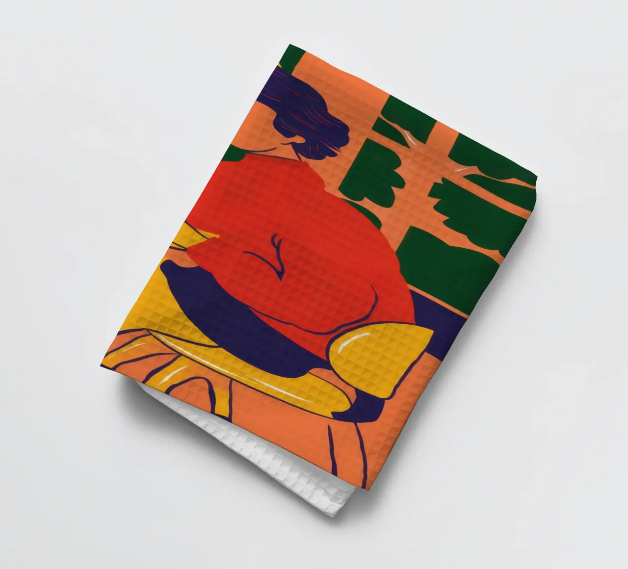 Lecture du pull-over rouge torchon de Lune Dreams