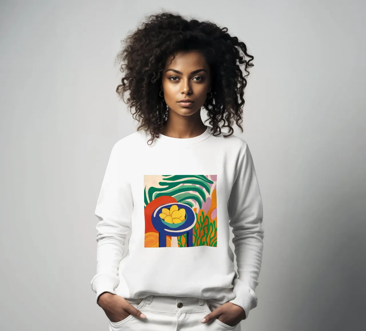 Pastellfarbene Zitrone Repose Sweatshirt von Arcane Lines