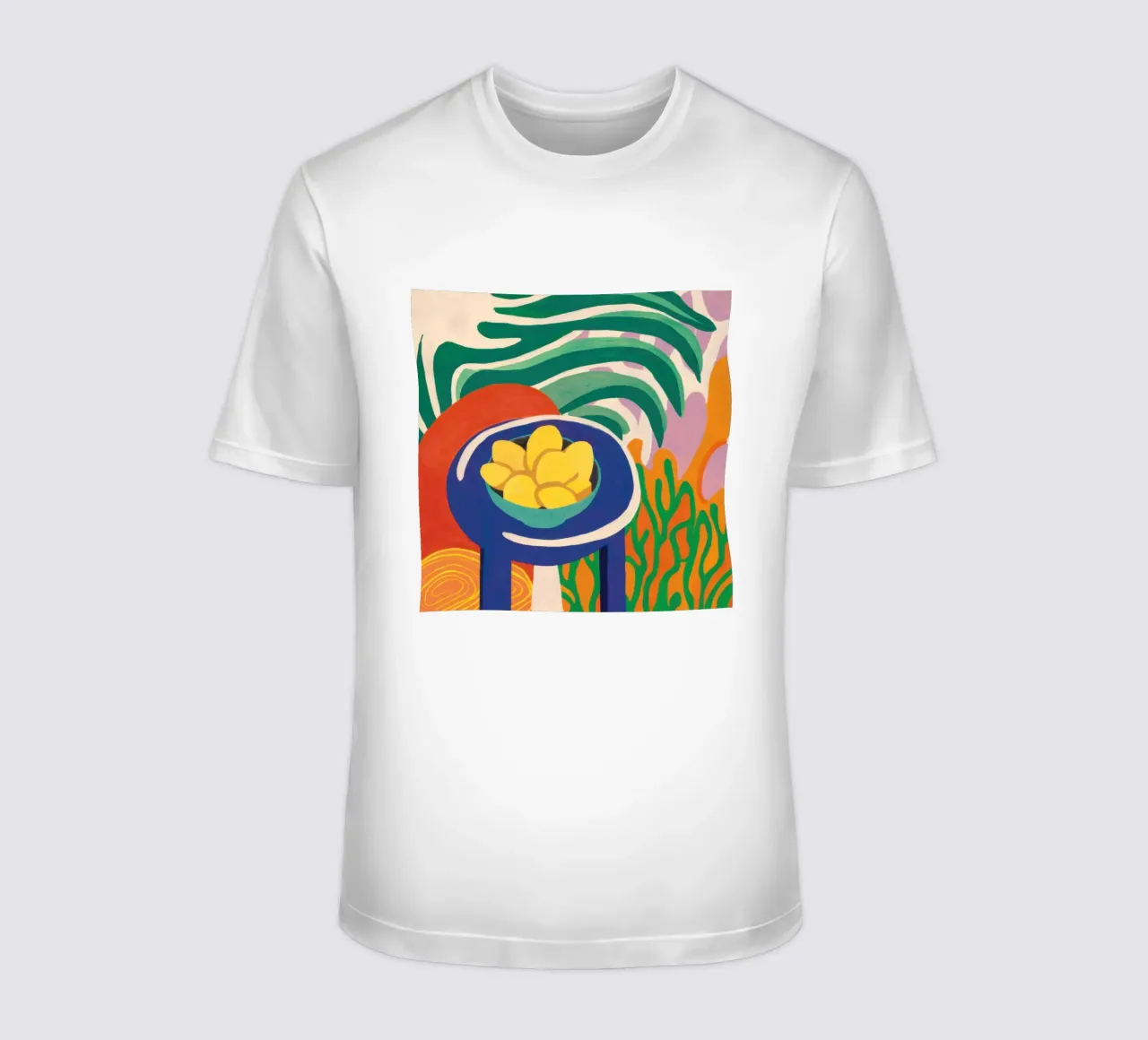 Pastellfarbene Zitrone Repose T-Shirt von Arcane Lines