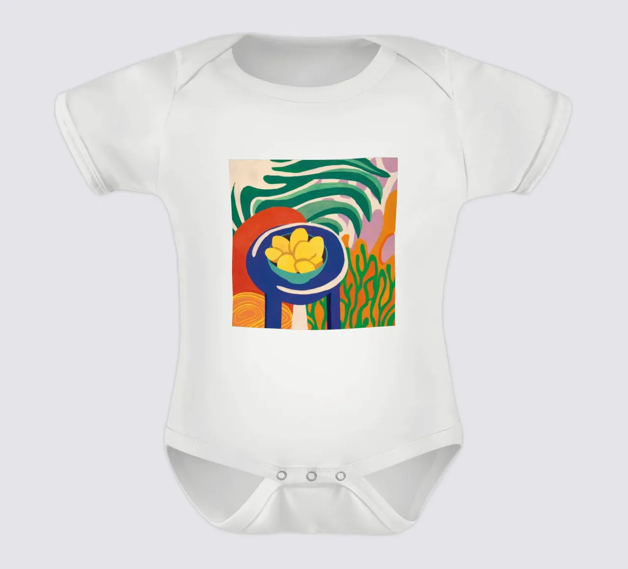 Pastellfarbene Zitrone Repose Kurzarm Babybody von Arcane Lines