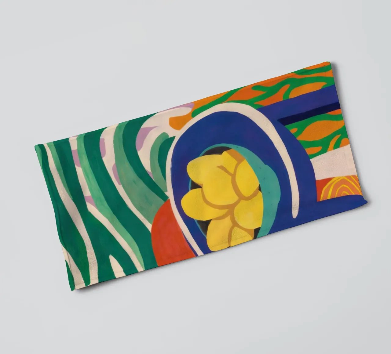 Pastellfarbene Zitrone Repose Handtuch von Arcane Lines