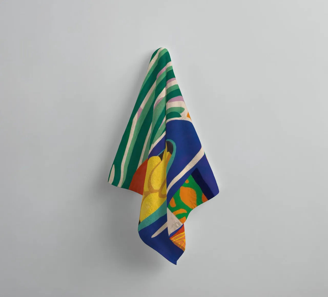 Pastellfarbene Zitrone Repose Handtuch von Arcane Lines