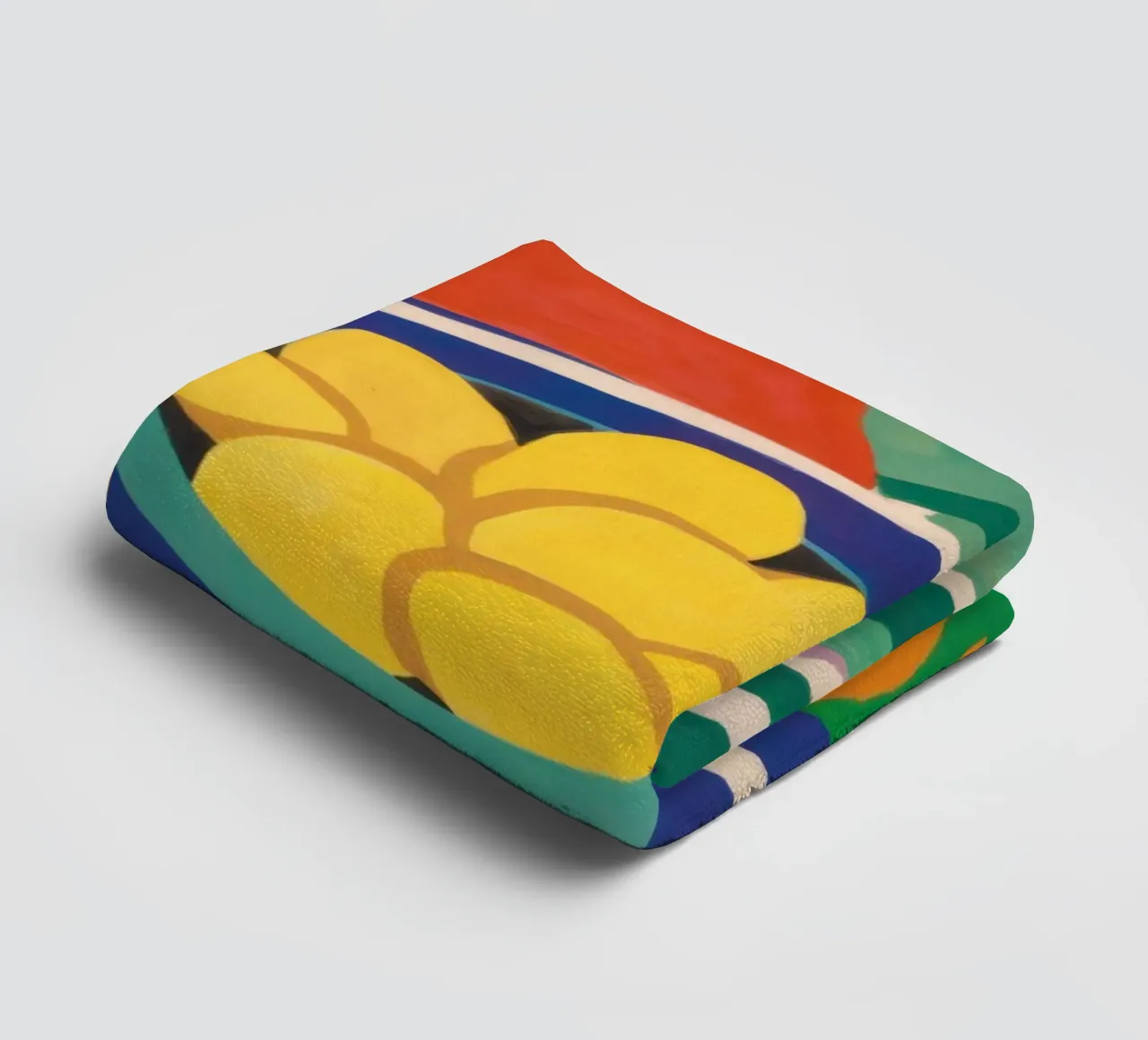 Pastellfarbene Zitrone Repose Handtuch von Arcane Lines