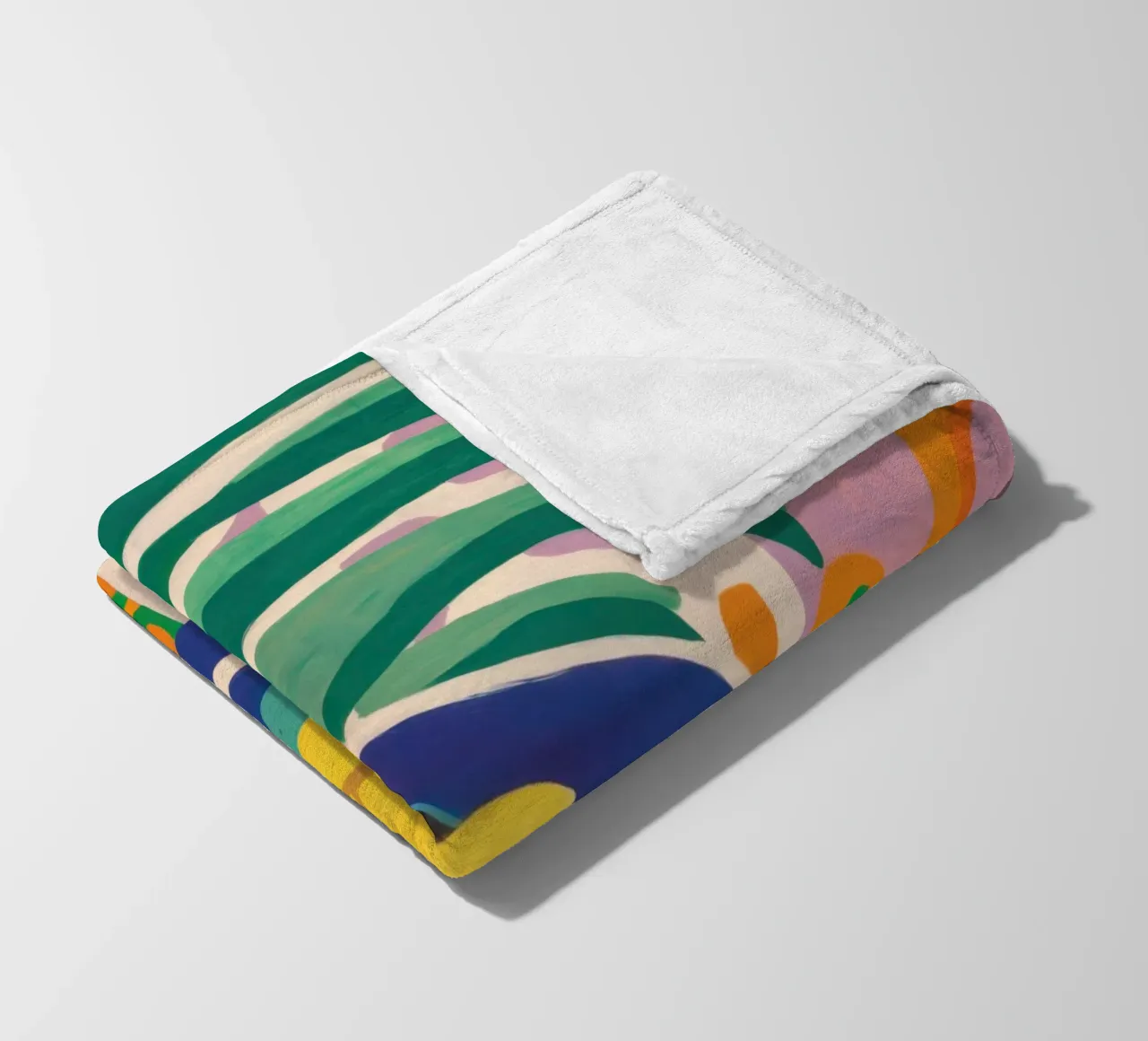 Pastellfarbene Zitrone Repose Fleecedecke von Arcane Lines