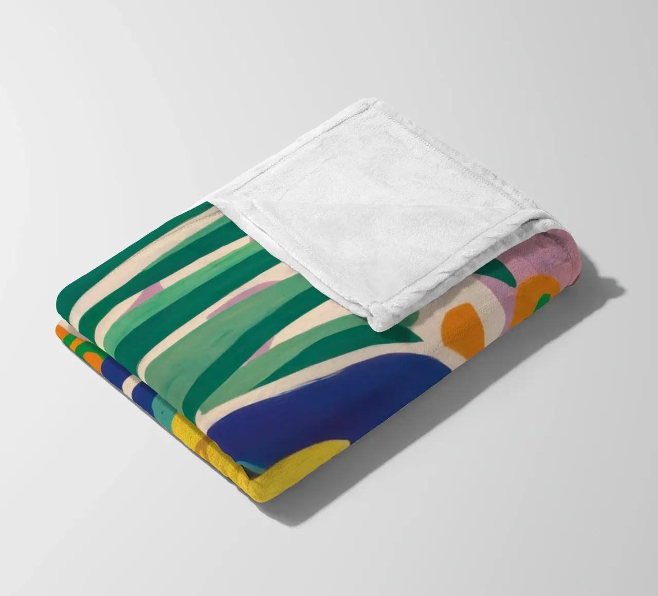 Pastellfarbene Zitrone Repose Fleecedecke von Arcane Lines