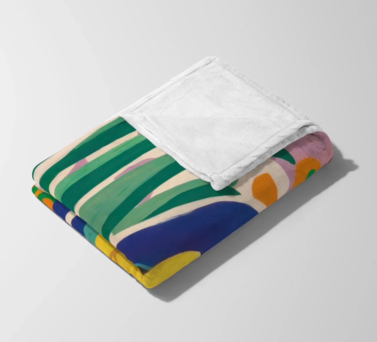 Pastellfarbene Zitrone Repose Fleecedecke von Arcane Lines