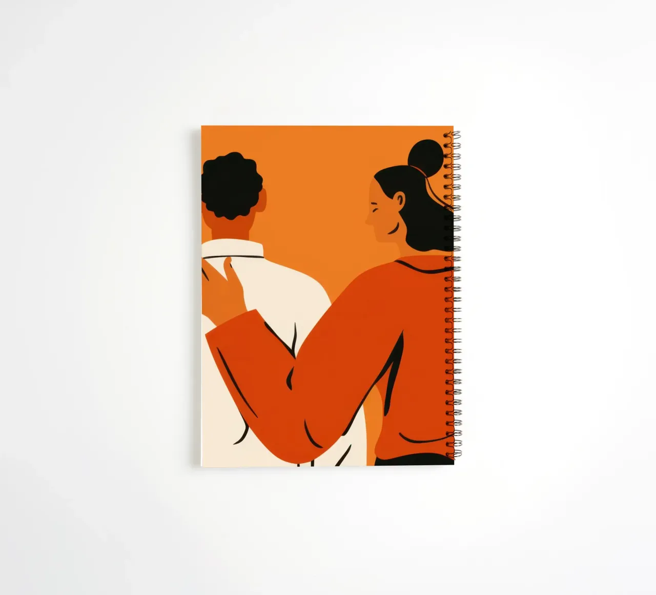 Shared Horizon Togetherness spiral notebook by Mossy Pigment
