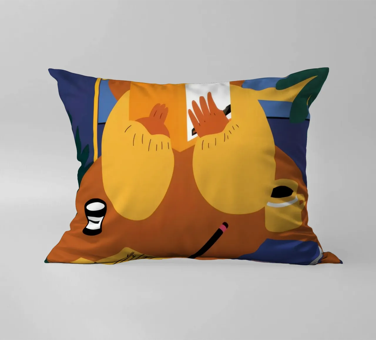 Yellow Top Sanctuary decorative cushion by Lune Dreams