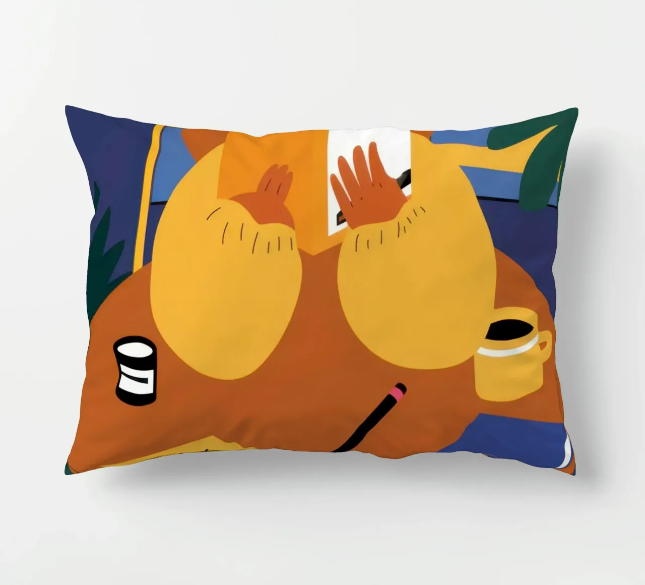 Yellow Top Sanctuary decorative cushion by Lune Dreams