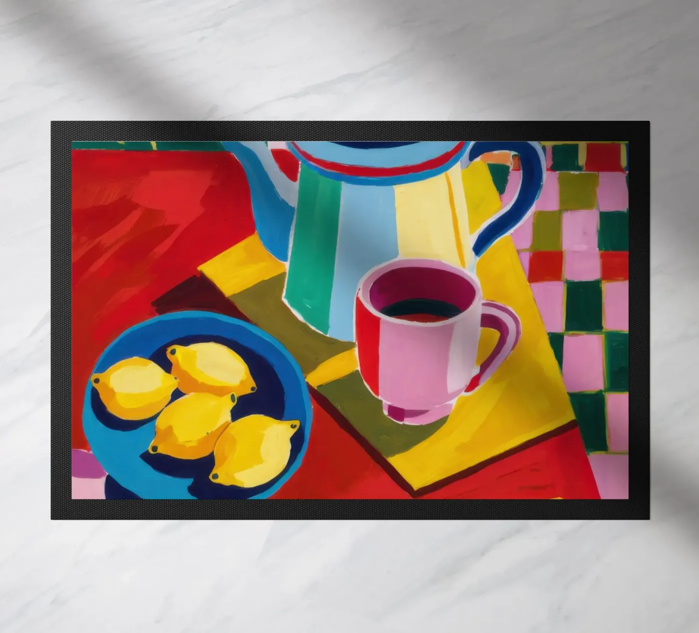 Cerimonia del tè a scacchi zerbino da Arcane Lines