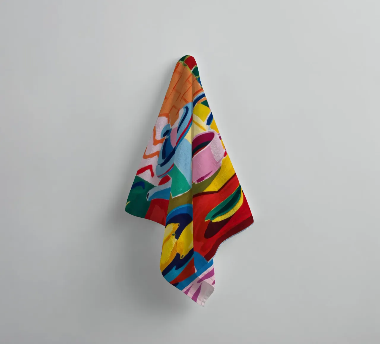 Checkered Tea Ceremony towel by Arcane Lines