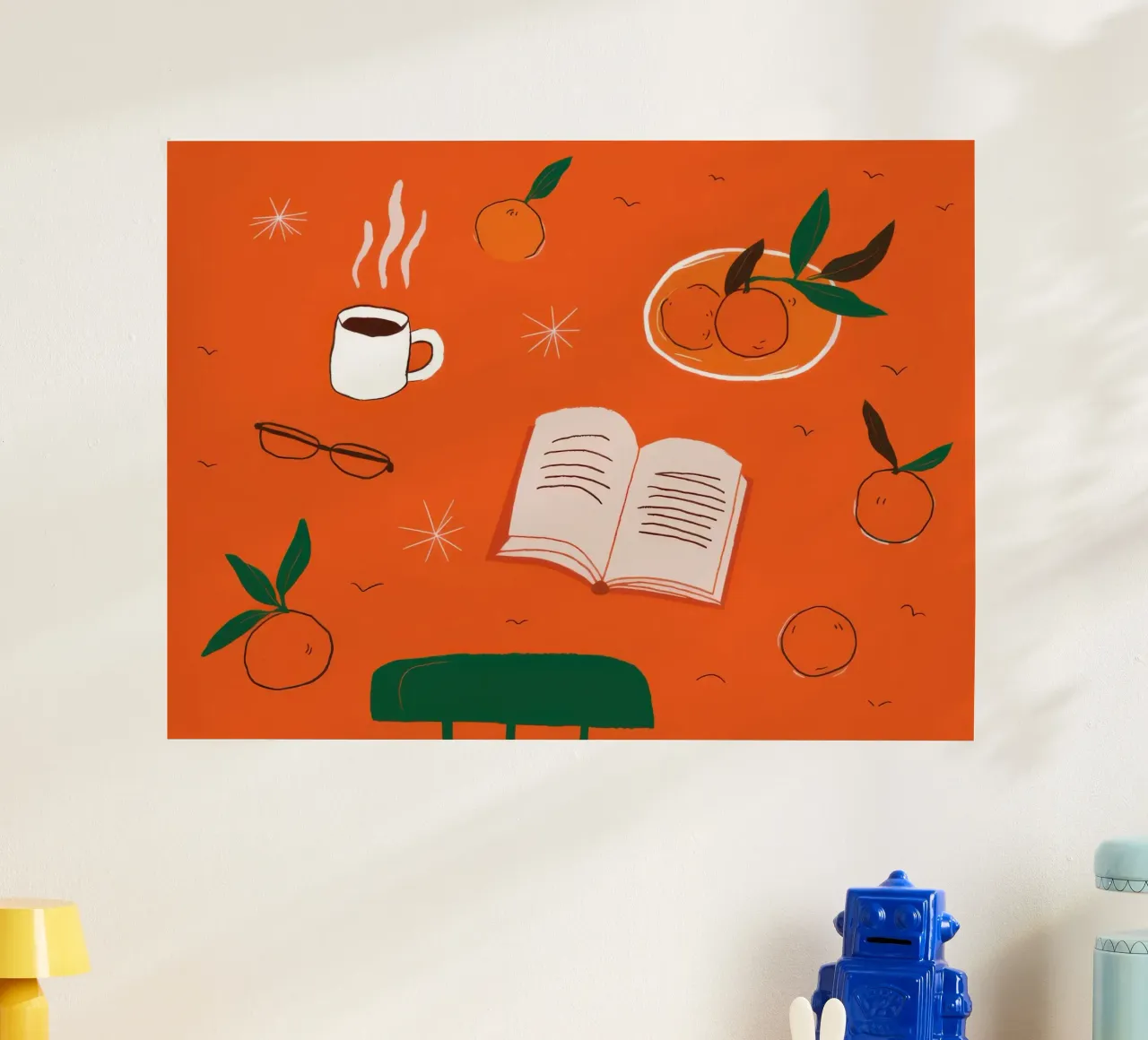 Rituale di lettura dell'arancia carta hahnemühle da Mossy Pigment