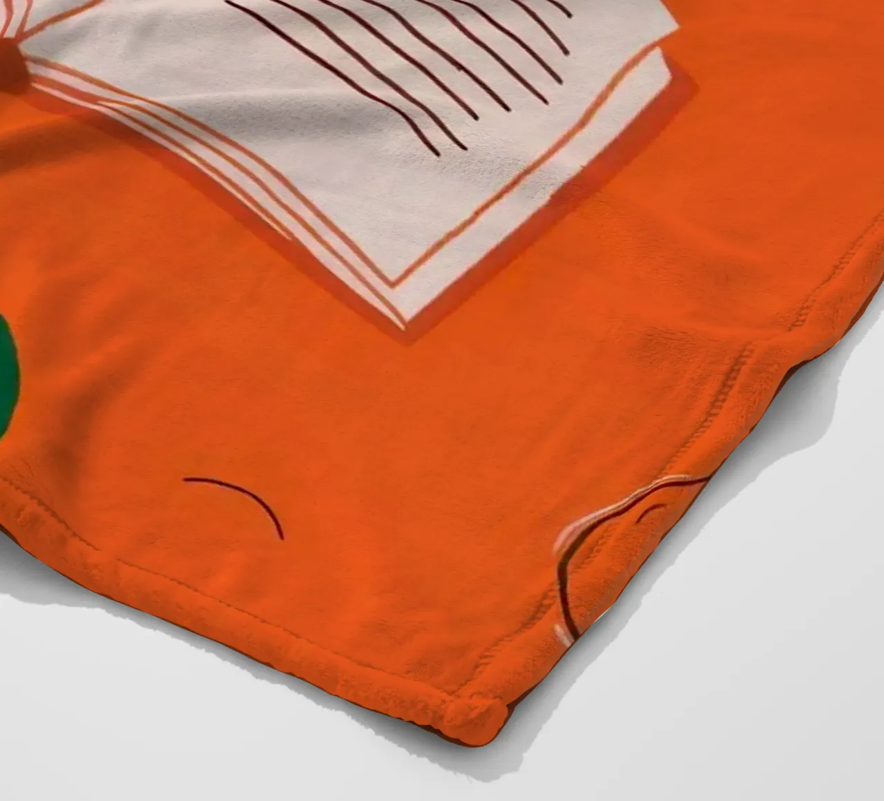 Rituale di lettura dell'arancia coperta in pile da Mossy Pigment