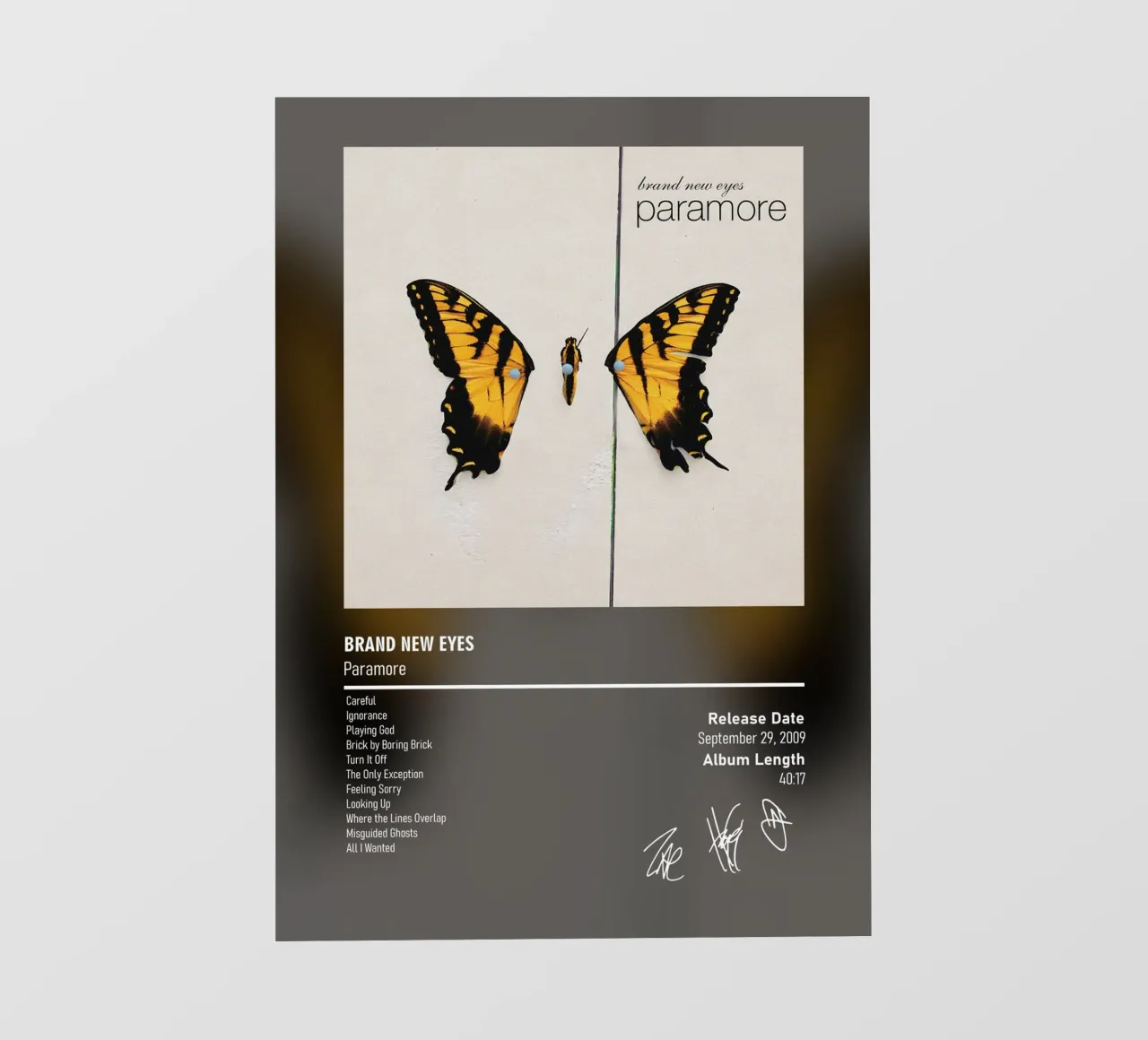 Brand New Eyes By Paramore telo in pvc da DGUnder