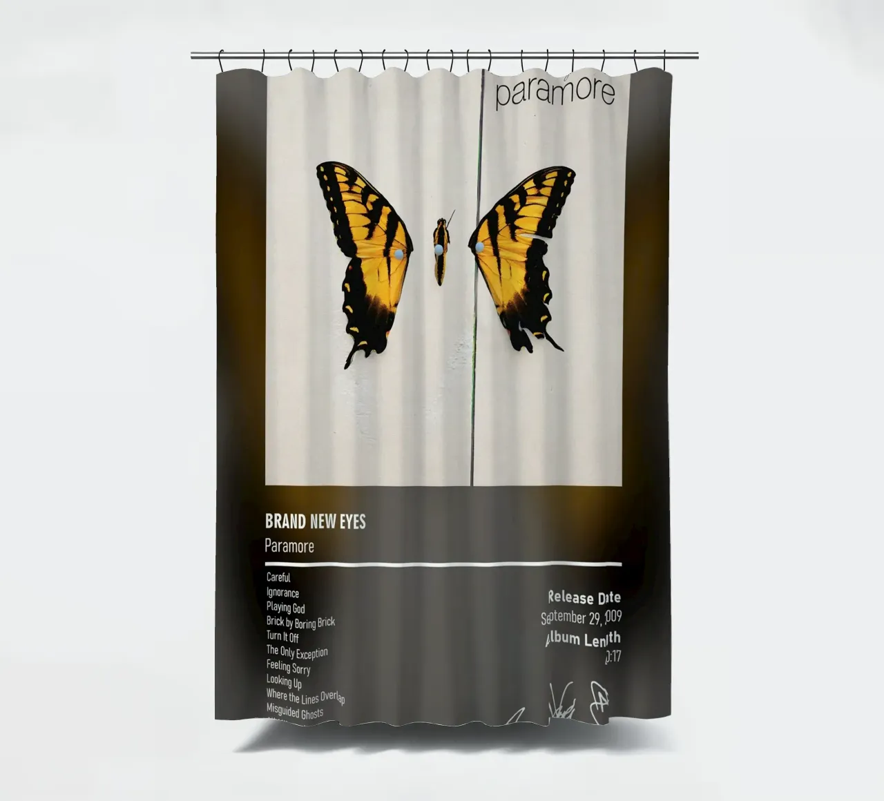 Brand New Eyes By Paramore tenda da doccia da DGUnder