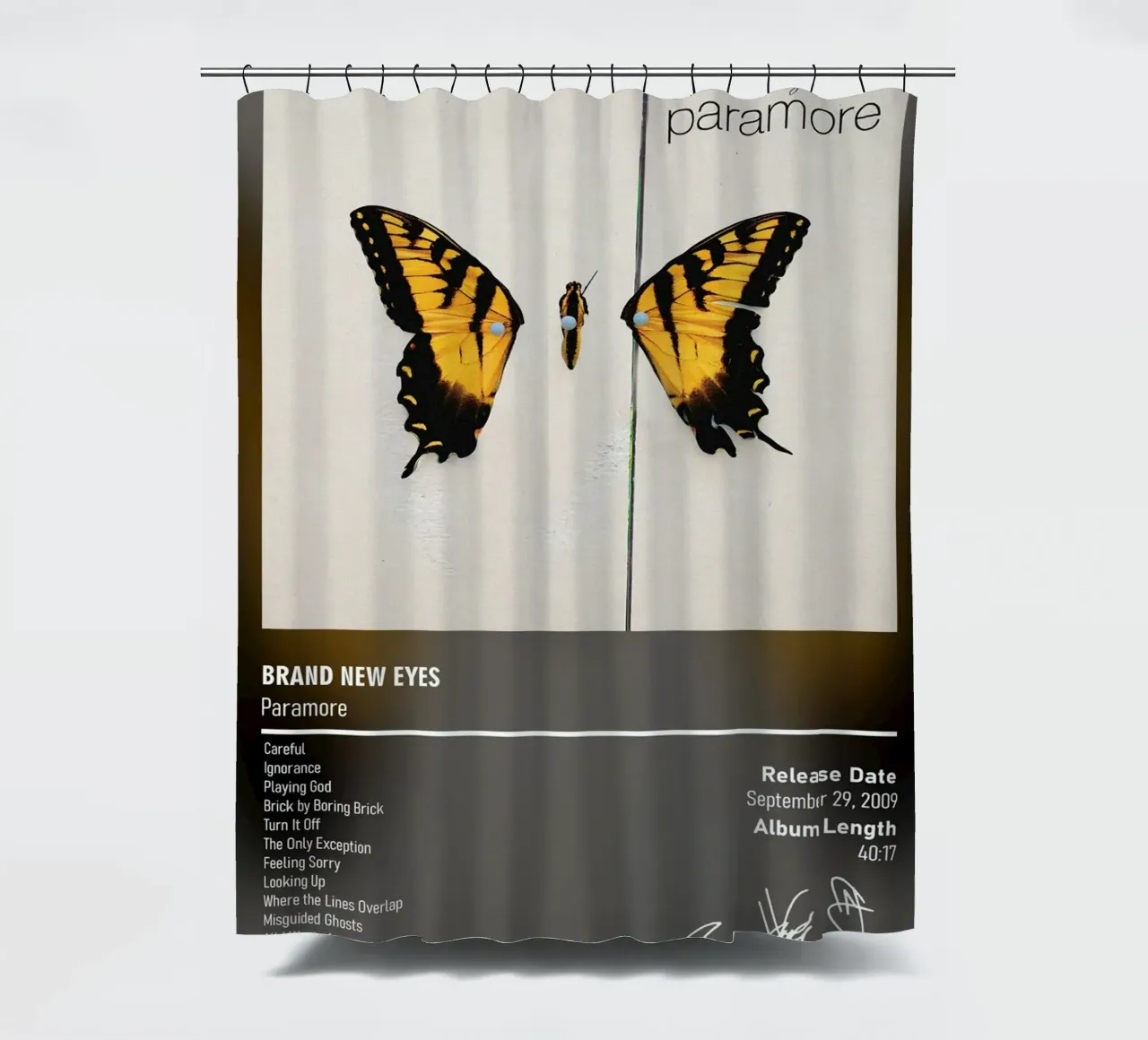 Brand New Eyes By Paramore tenda da doccia da DGUnder
