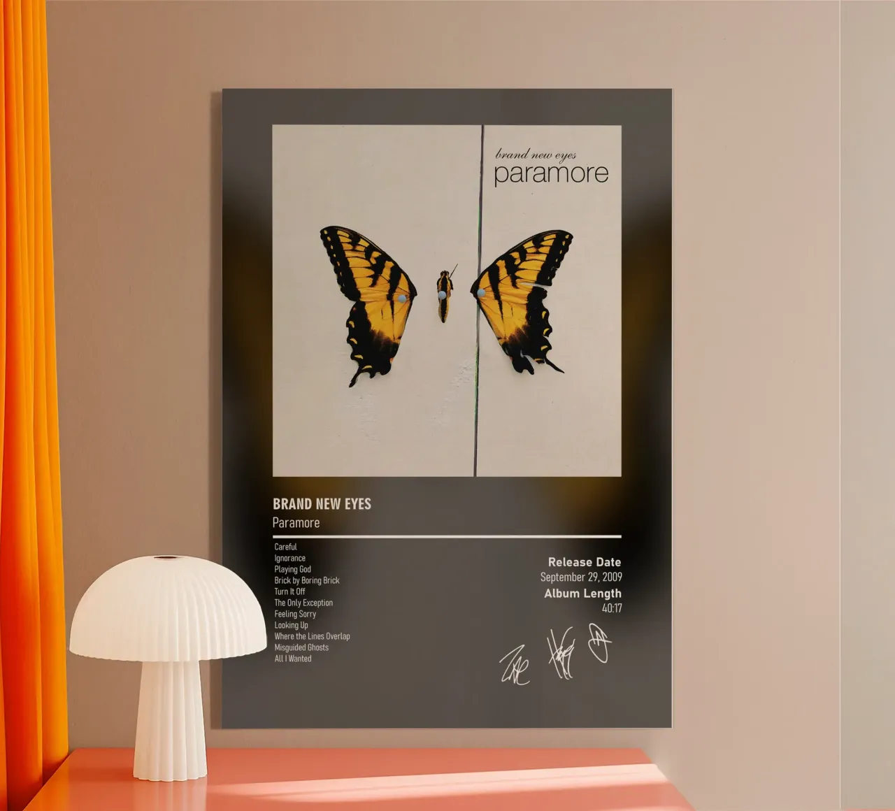 Brand New Eyes By Paramore plexiglass da DGUnder