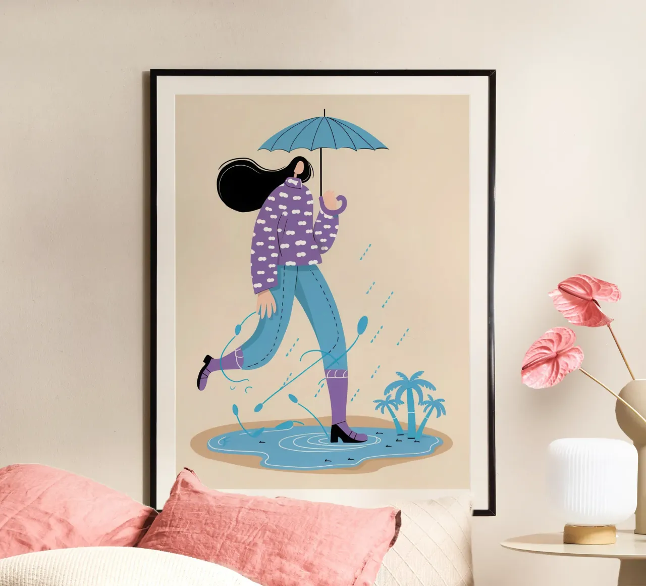 Rainy Day Stroll hahnemühle by Lune Dreams