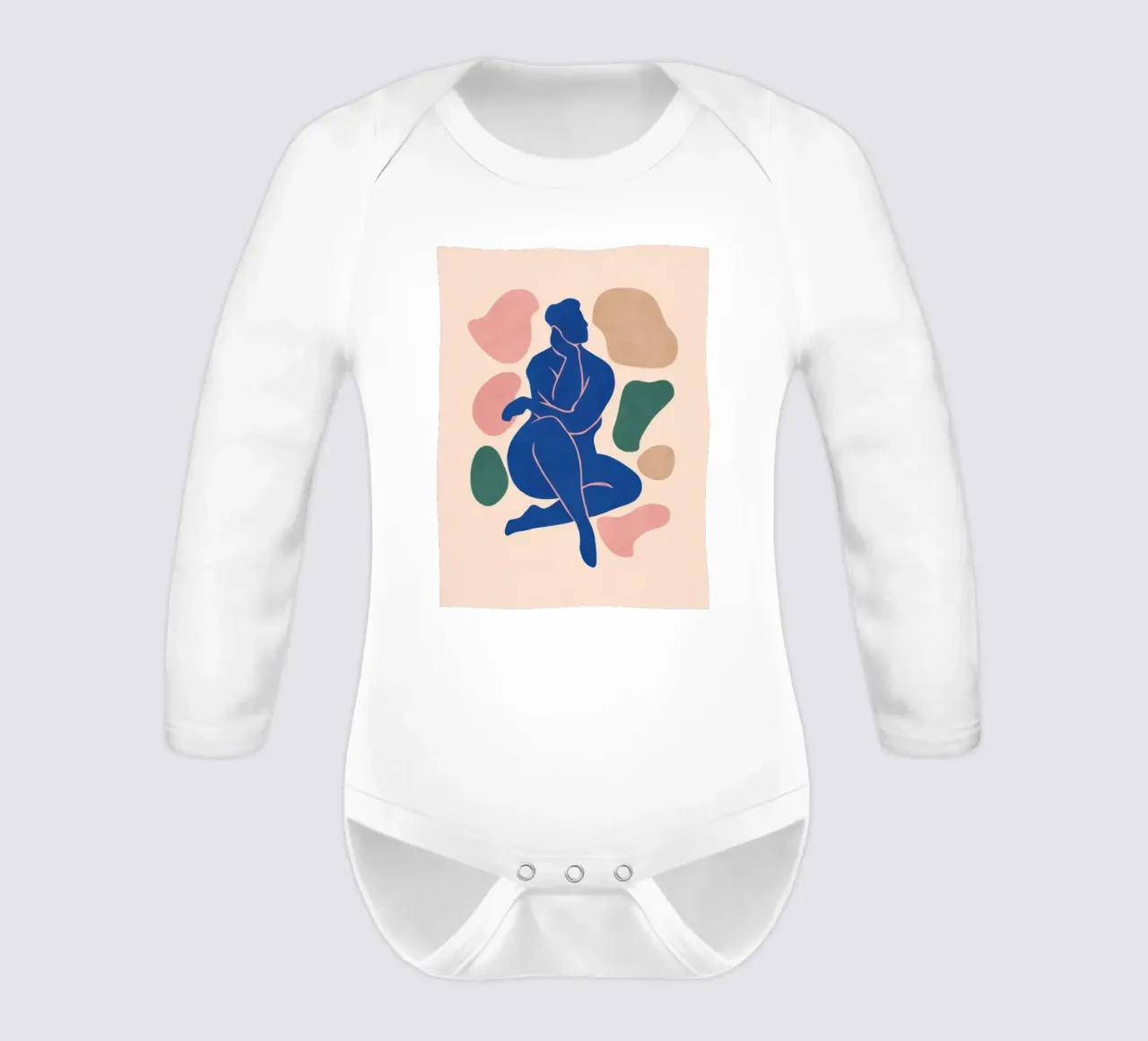 Cerulean Form Studie Langarm Babybody von Monuments Fire