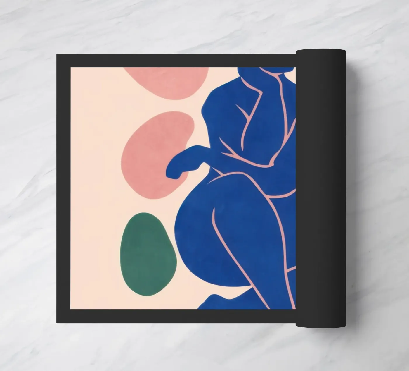 Cerulean Form Study doormat by Monuments Fire