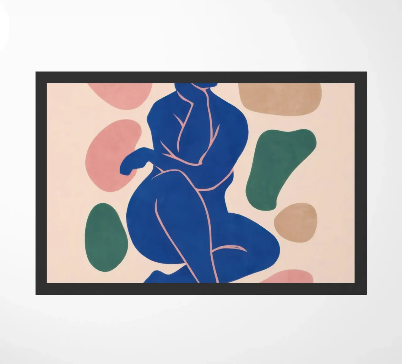 Cerulean Form Study doormat by Monuments Fire