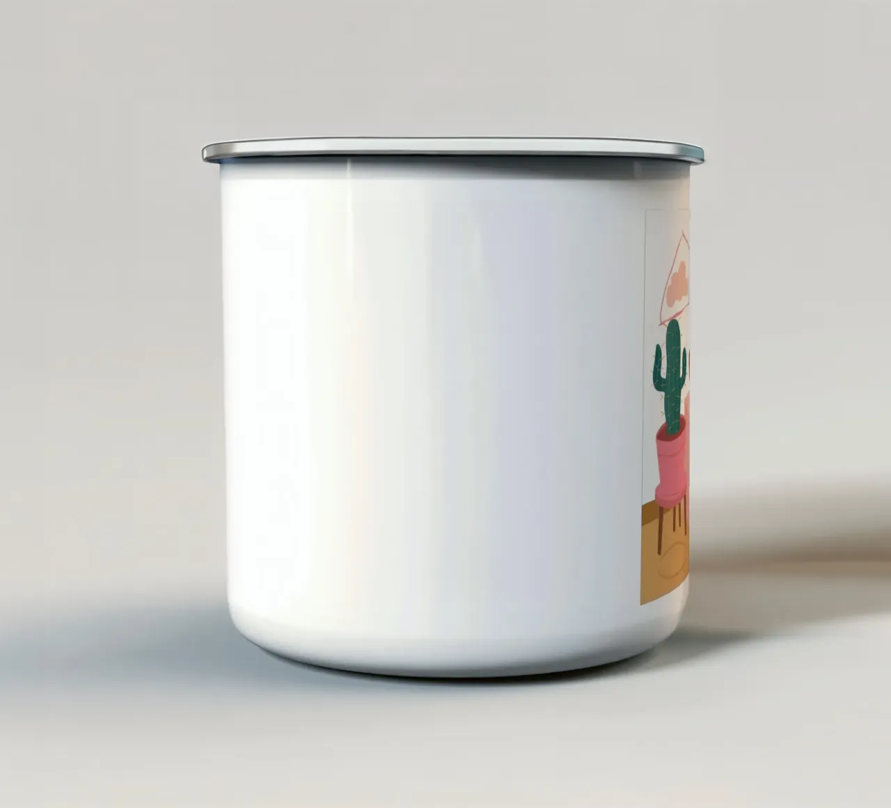 Rifugio Bohemian Shelf tazza in smalto da Mossy Pigment