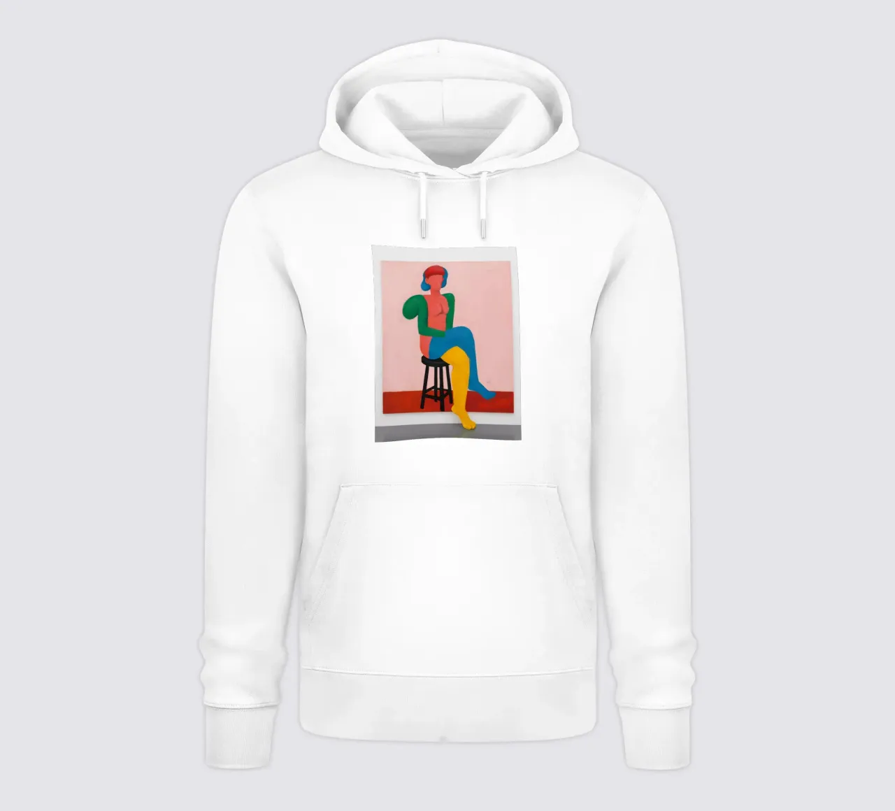 Figura astratta in posa felpa con cappuccio da Lune Dreams