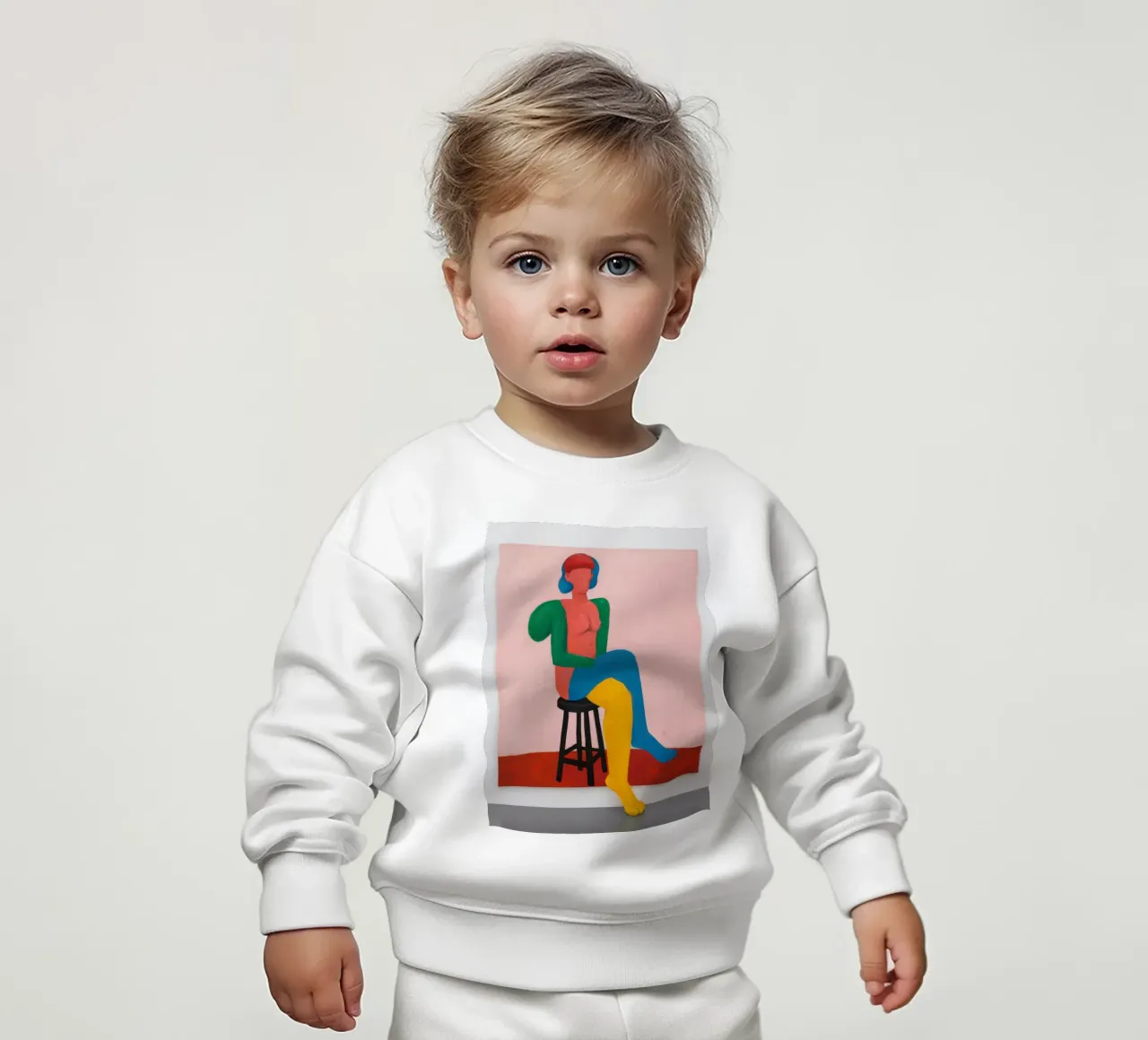 Figura astratta in posa felpa neonato da Lune Dreams