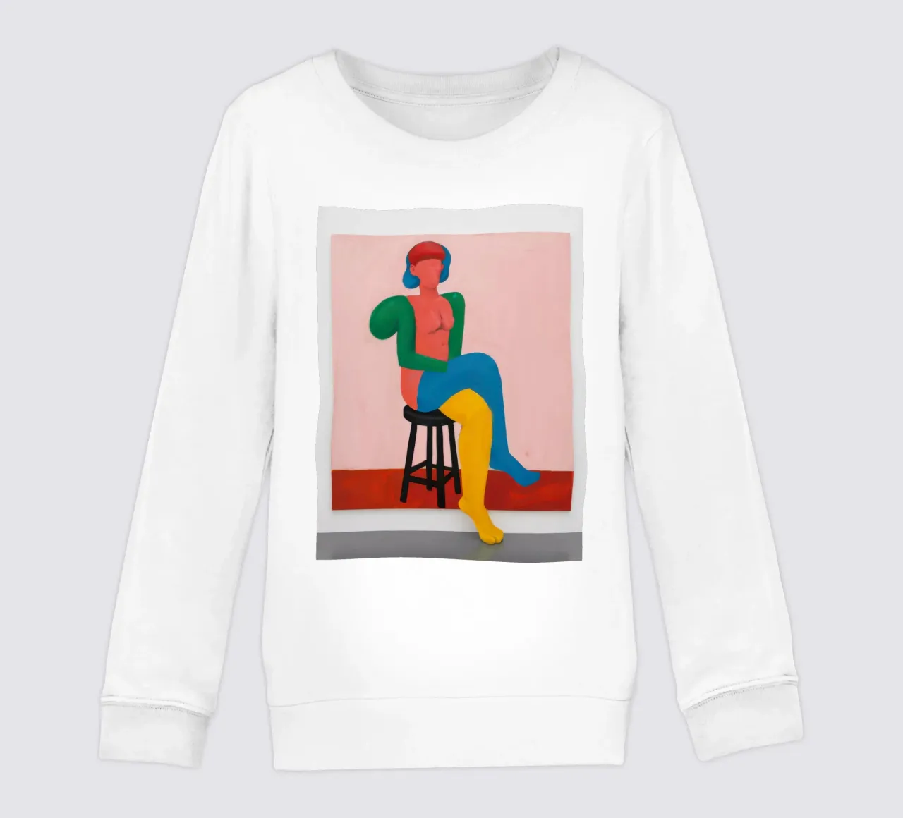 Figura astratta in posa felpa bambino da Lune Dreams