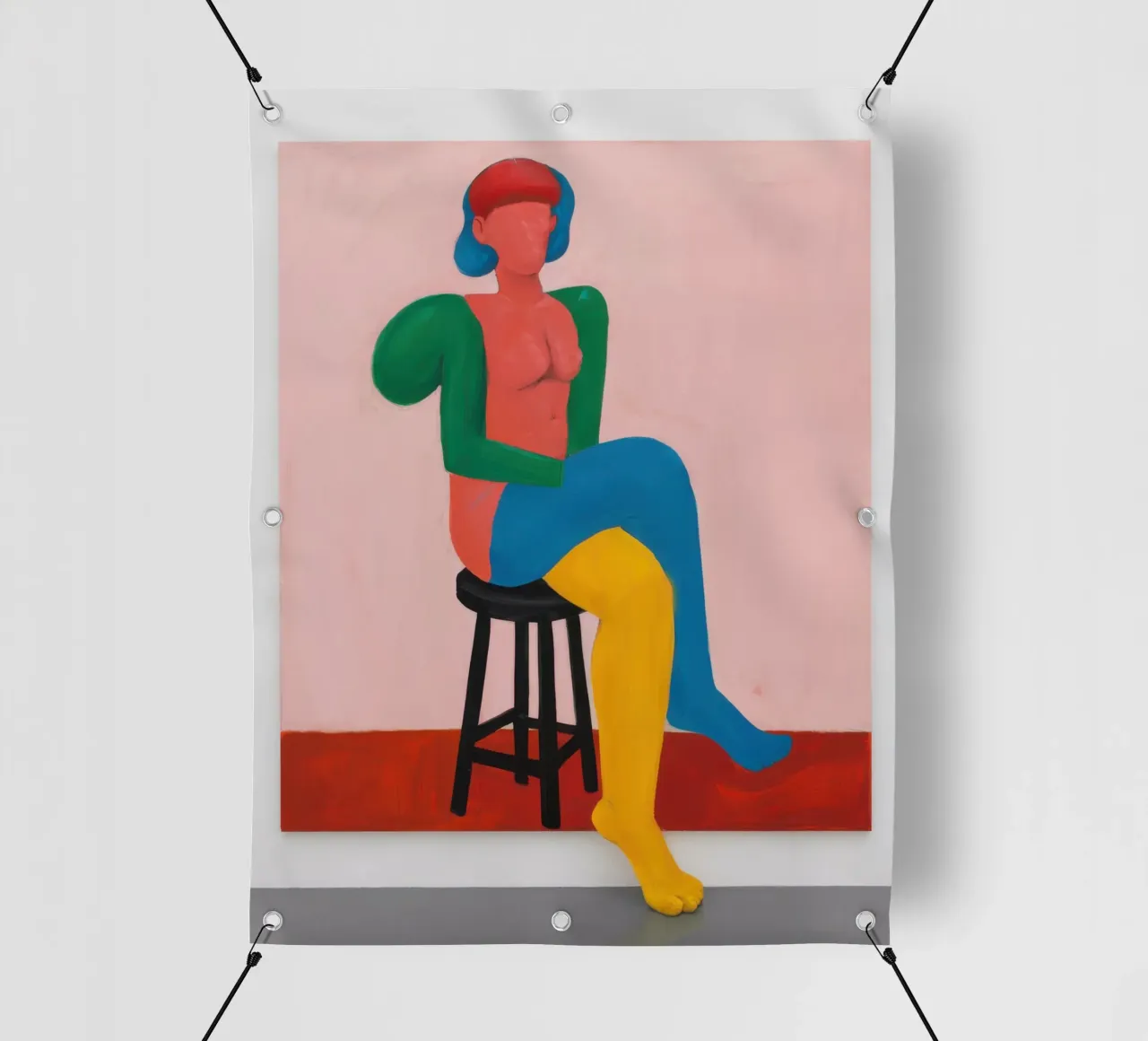 Figura astratta in posa telo in pvc da Lune Dreams