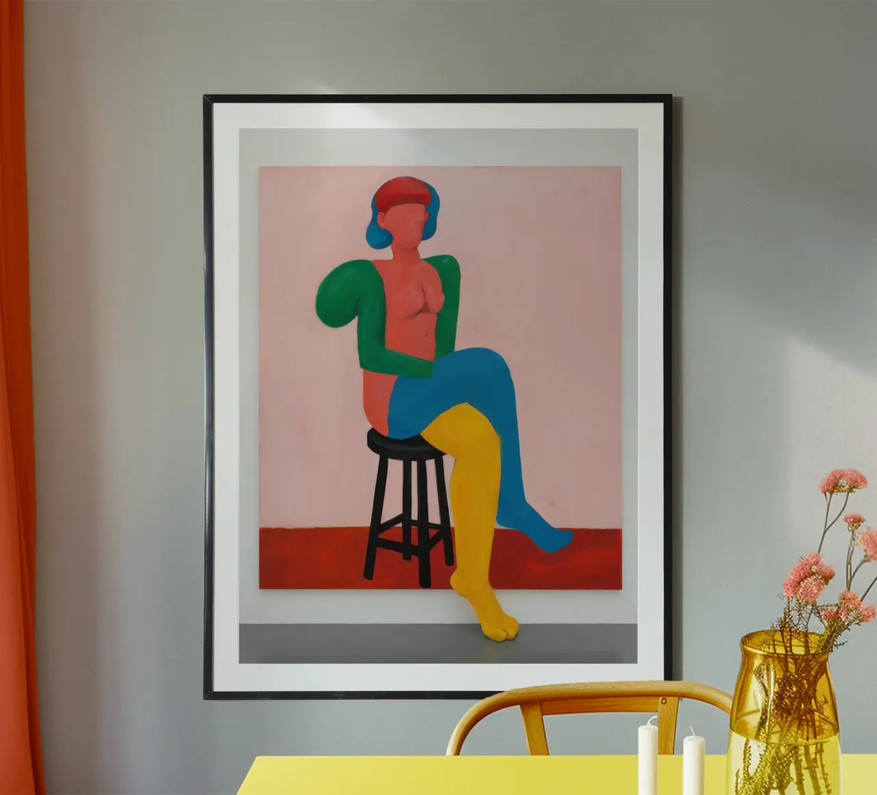 Figura abstracta en reposo poster de Lune Dreams