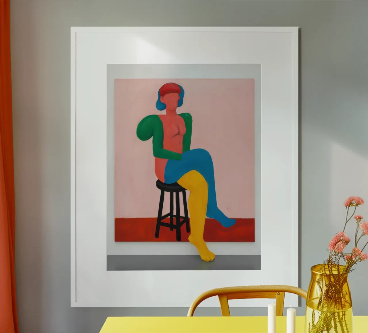 Figura abstracta en reposo poster de Lune Dreams