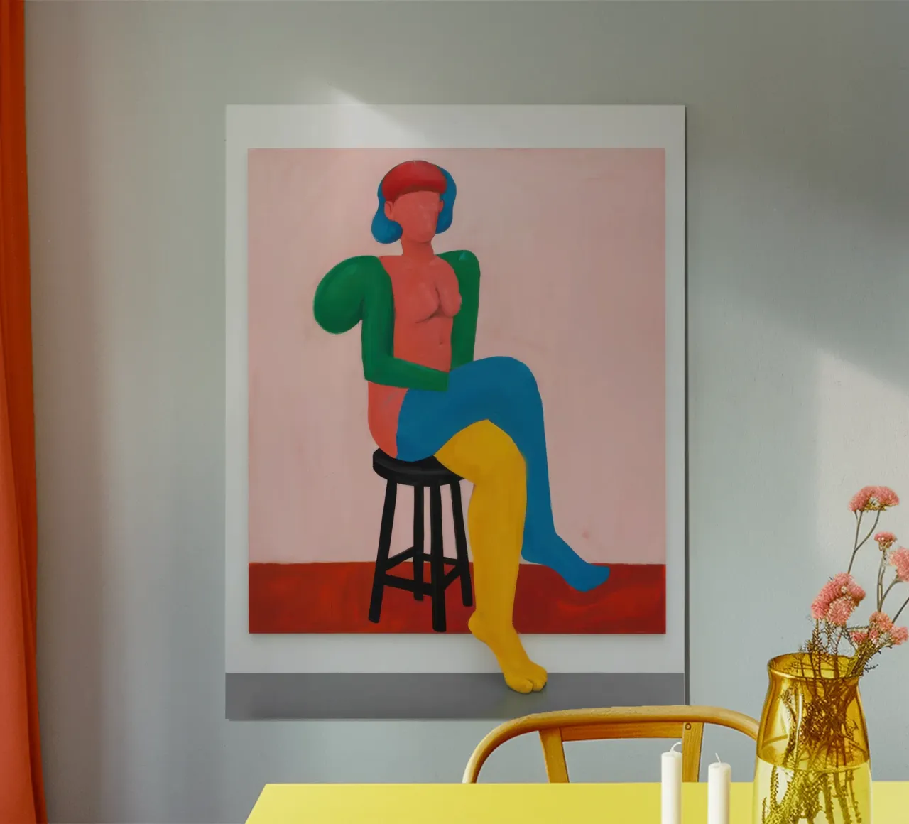 Figura abstracta en reposo poster de Lune Dreams