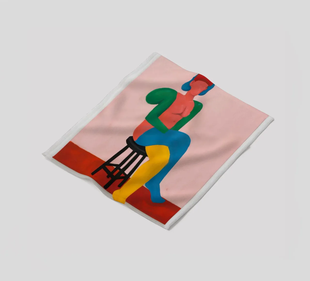 Abstract Figure Repose fleece blanket by Lune Dreams