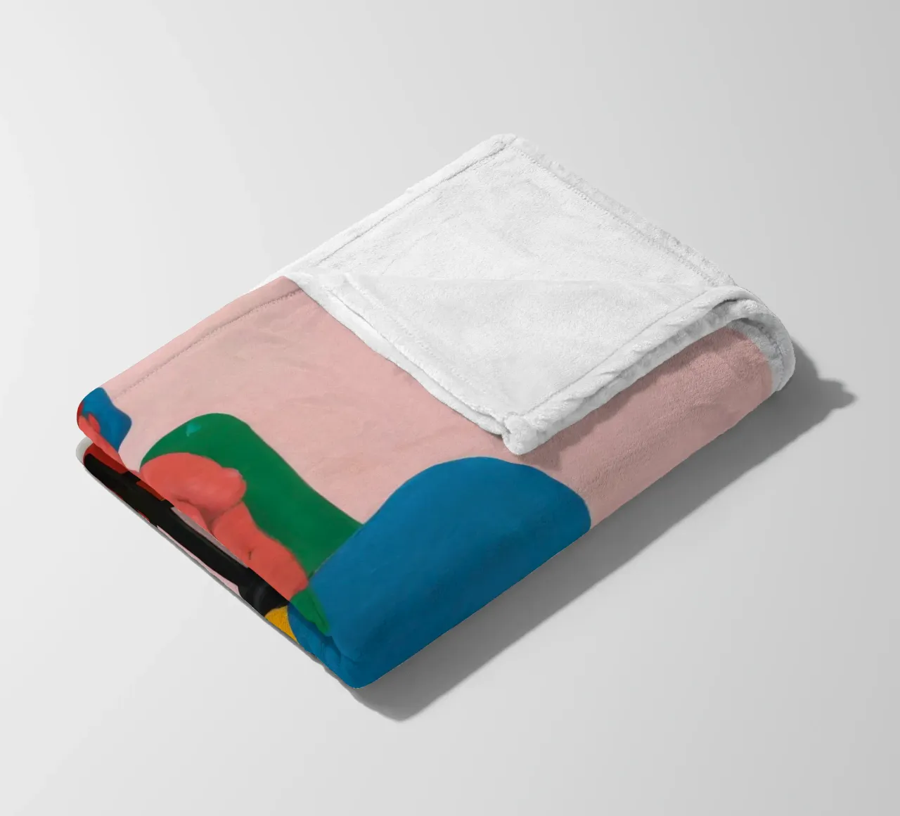 Abstract Figure Repose fleece blanket by Lune Dreams