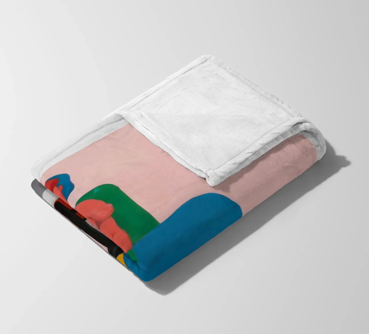 Abstract Figure Repose fleece blanket by Lune Dreams