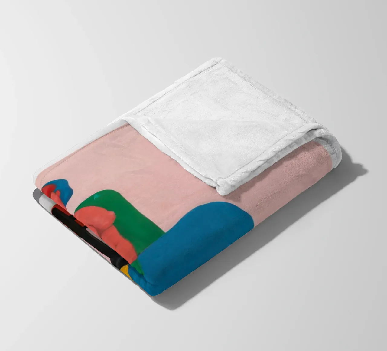 Abstract Figure Repose fleece blanket by Lune Dreams