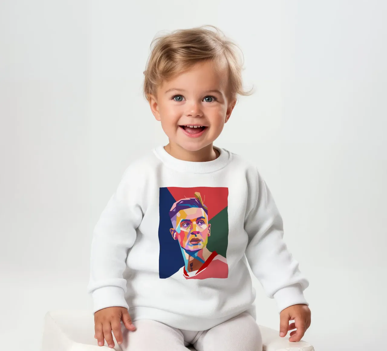 Benjamin Sesko art felpa neonato da Hantamrata