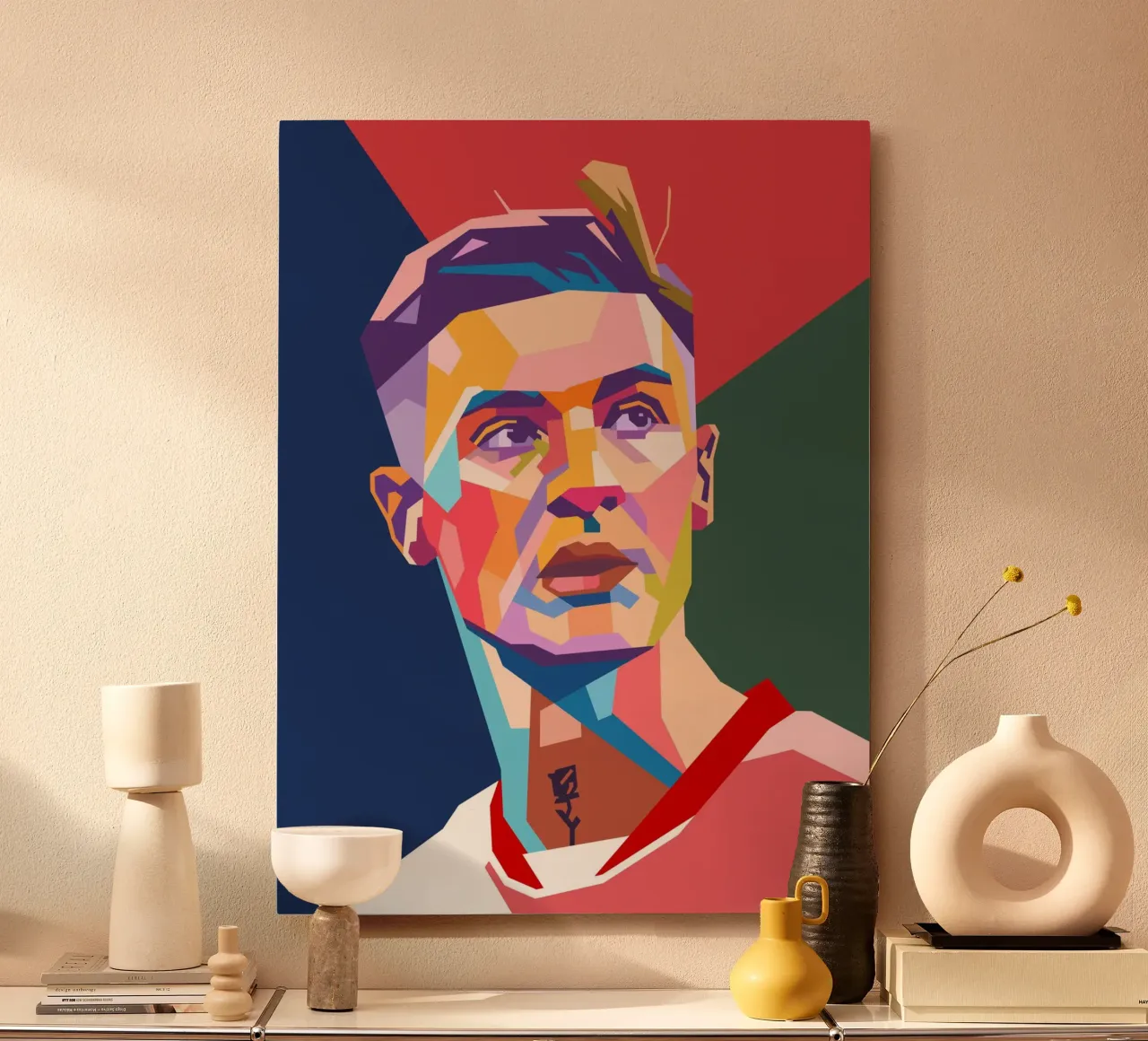 Benjamin Sesko art alluminio dibond da Hantamrata