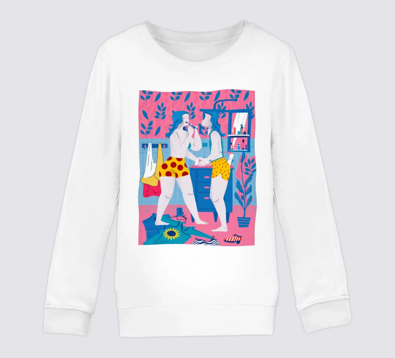 Maximalist Friendship Selfie kids sweatshirt by Monuments Fire
