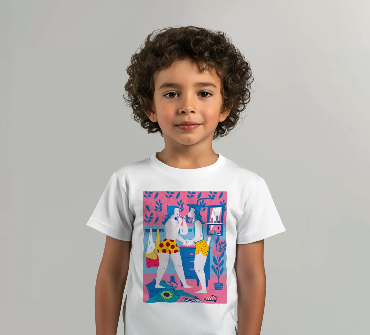 Maximalist Friendship Selfie kids t-shirt by Monuments Fire