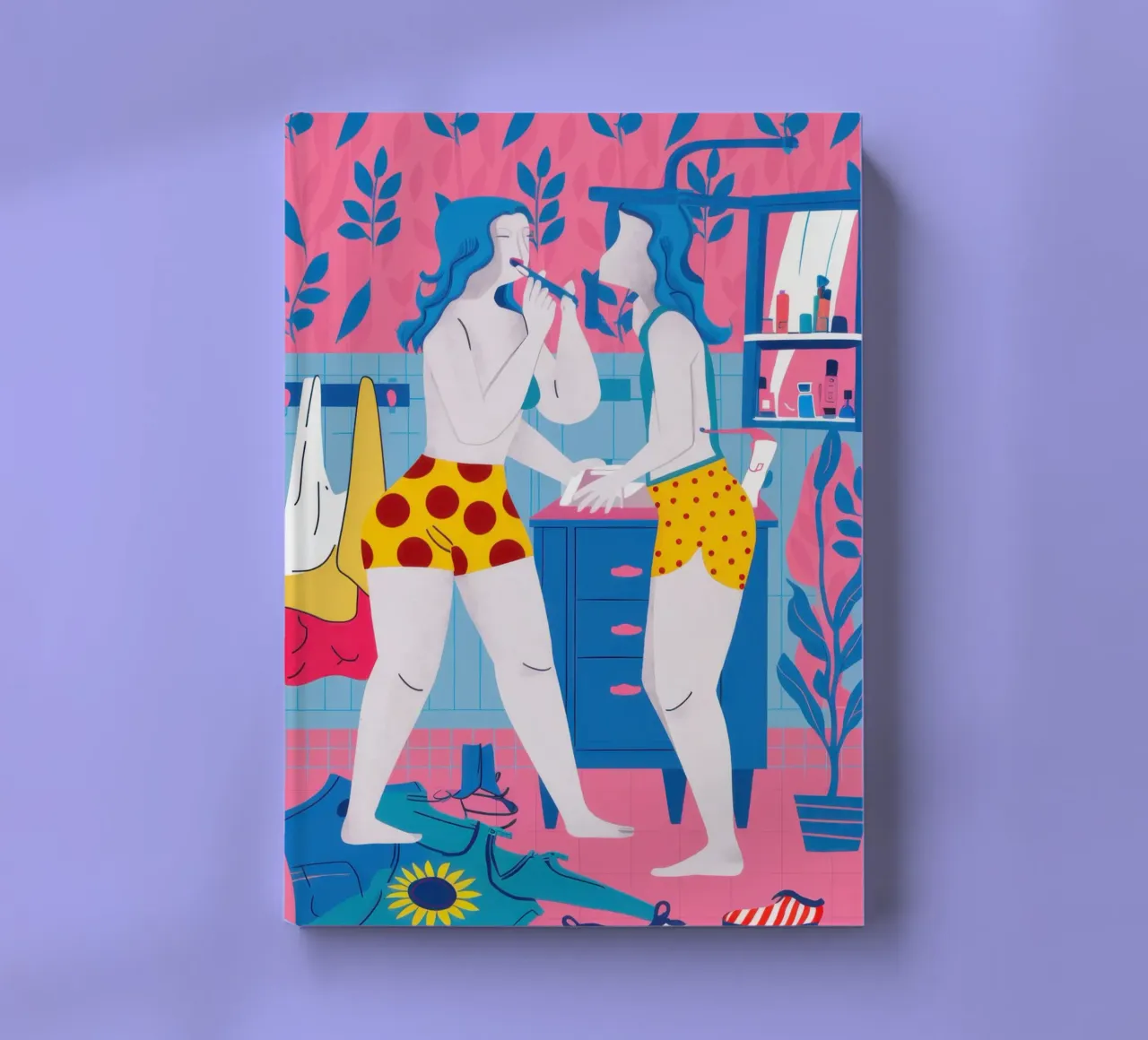 Maximalist Friendship Selfie notebook by Monuments Fire