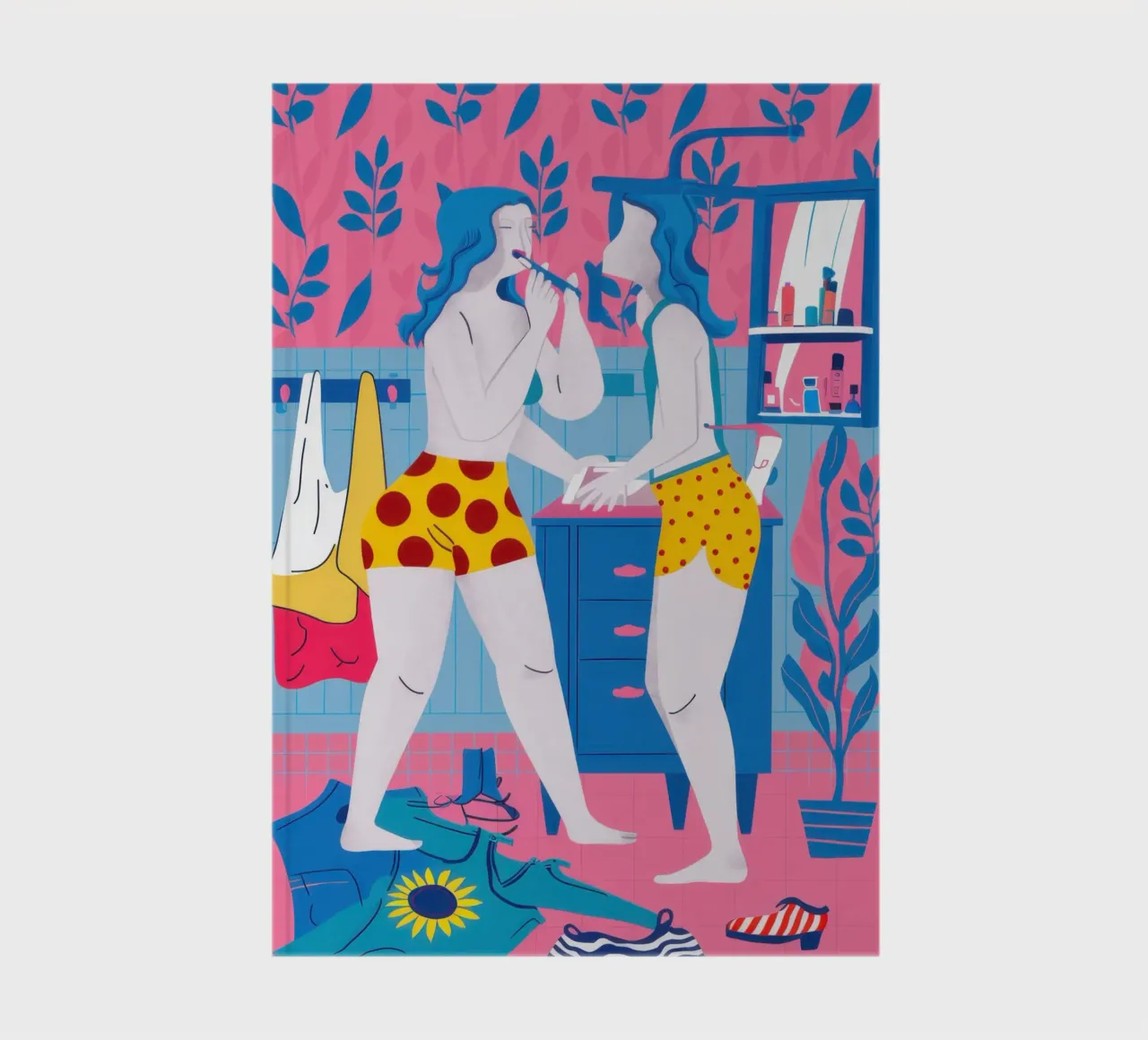 Maximalist Friendship Selfie notebook by Monuments Fire